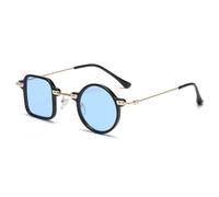 QSYJCCXD Gafas de Sol Vintage de Lujo con Montura asimétrica para Mujer, Gafas de Sol con protección UV para Hombre