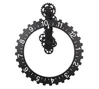 QSYJCCXD Gear Wall Clock Creative Modern Modern no tituling Reloj Vintage Industrial Steampunk Wall Reloj para decoración de la Sala de Estar sin Ticking