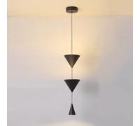 QSYJCCXD Lámpara de araña de Cono siamés Creativo, decoración de Colgantes de Comedor de Comedor de LED de 17W, lámpara de Techo de cabecera de Dormitorio Minimalista Moderno