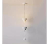 QSYJCCXD Lámpara de araña de Cono siamés Creativo, decoración de Colgantes de Comedor de Comedor de LED de 17W, lámpara de Techo de cabecera de Dormitorio Minimalista Moderno