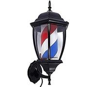 QSYJCCXD Lámpara de Pared al Aire Libre Barber Shop Pole LED Light Salon Signo de peluquería Camas de rotación