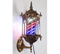 QSYJCCXD Lámpara de Pared al Aire Libre Retro Led Leg Salon Barber Shop Signo Peluquero de peluquería rotas Pole