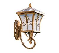 QSYJCCXD lámpara de Pared Solar lámpara de Pared Europea Retro Linterna lámpara Accesorios Impermeables Patio balcón balcón Patio Patio de jardín luz de Porche