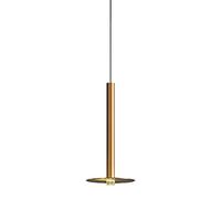 QSYJCCXD Luces Colgantes Colgantes Modernas de latón lámpara de iluminación led Isla de Techo de Techo de Techo Accesorios acrílicos decoración Industrial para café Bar Bar de restaurantes 7w anhel