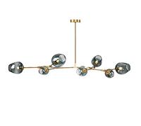 QSYJCCXD Luz de Colgante Ajustable Luz de lámpara Modern Candelier Sputnik Lights 6 Lights E27 Mid Century Techo Luz de luz para el Comedor de Cocina de la Barra del Pasillo, Blanco, 9 Luces