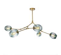 QSYJCCXD Luz de Colgante Ajustable Luz de lámpara Modern Candelier Sputnik Lights 6 Lights E27 Mid Century Techo Luz de luz para el Comedor de Cocina de la Barra del Pasillo, Blanco, 9 Luces