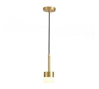 QSYJCCXD Luz de latón LED de Oro Luz Colgante, lámpara Colgante Luz nórdica iluminación Colgante de Lujo lámparas Colgantes para la Isla de Cocina anhelados