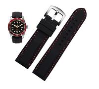 QSYJCCXD -Men Silicone Watchband 20 mm 22 mm 24m para mido ciudadano omega deportivo correa de reemplazo de goma rojo azul naranja blanca pulsera suave