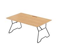 QSYJCCXD Mesa de Campamento Bamboo Mesa Plegable de aleación de Aluminio portátil con Bolsa de Transporte Marco Estable Estable al Aire Libre Muebles de Muebles de Picnic (Amarillo)