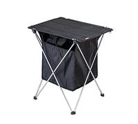 QSYJCCXD Mesa de Campamento de Camping Mesa Plegable de Camping Ultralight Camping Mesa (Color: Negro)