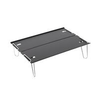 QSYJCCXD Mesa Plegable de aleación de Aluminio al Aire Libre Camping Portable Barbecue Table Mani Table, 29 * 21 * 8cm, Argento