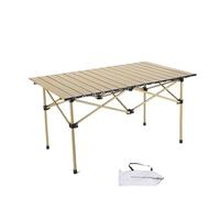 QSYJCCXD Mesa Plegable portátil para Acampar al Aire Libre múltiples funcionales y fáciles de Transportar Altura Ajustable para picnics y Puestos Use el Color Schwarz