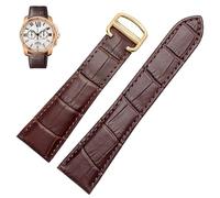 QSYJCCXD Mira la correa para la serie de calibre de tanque genuino cuero mecánico de cuero hombres y mujeres de 20 mm 23 mm 23 mm 25 mm Banda de reloj