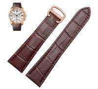 QSYJCCXD Mira la correa para la serie de calibre de tanque genuino cuero mecánico de cuero hombres y mujeres de 20 mm 23 mm 23 mm 25 mm Banda de reloj