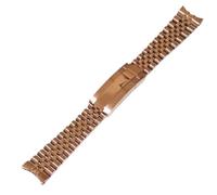 QSYJCCXD Mira la pulsera para el yate de gmt daytona de 20 mm para los hombres mira correa de deslizamiento de lujo hebilla de bloqueo de hebilla de reemplazo de reemplazo de piezas