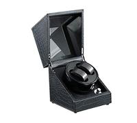 QSYJCCXD Mira Las Cajas de la bobinadora Caja automática de Doble devanado de la Caja de Reloj Mesa de Giro del Motor silencioso Almacenamiento mecánico de Reloj 2+0 Reloj Winder Watch Storagetc