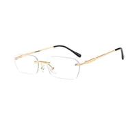 QSYJCCXD Nuevas Gafas de Sol sin Borde de la Moda 2025 Tendencia a la Tendencia de los Hombres Amarillos Azules claros