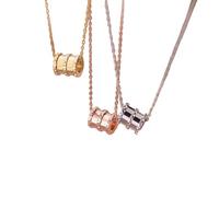 QSYJCCXD Nuevo 2025 Collar de Collar de Plata clásico redonde