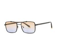QSYJCCXD Nuevo 2025 Gafas de Sol de gradiente de Estilo de Gafas de Metal Hombres Mujeres Diseño clásico Gafas Sun Oculos de Sol
