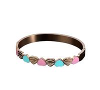 QSYJCCXD Nuevo 2025 Llegada transfronteriza Fashion Simple Love Bracelet de acero inoxidable Exquisito Elegante pulsera de boda de pulsera de lujo Love With With You Accessors Trendy Creative Gift