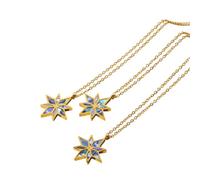 QSYJCCXD Nuevo Collar de Estrellas de Oro de 18 km de 18 km de 2025 para Mujeres sues colectivos de Colgante de Estrellas Estrellas de mar Vintage Accesorios de Moda de Moda