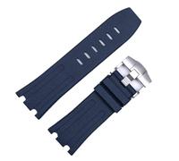 QSYJCCXD Para Audemars y Piguet Royal Oak Strap Original AP 15710 26470 Silicone Rubber Sport Strap 28 mm Accesorios de banda de reloj