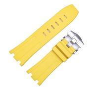 QSYJCCXD Para Audemars y Piguet Royal Oak Strap Original AP 15710 26470 Silicone Rubber Sport Strap 28 mm Accesorios de banda de reloj
