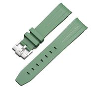 QSYJCCXD Para el reloj lunarswatch curvado sin correa de goma de gap para la serie de planetas omega swatch series lunar mercury correa de goma curvada para mujeres de 20 mm.