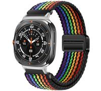 QSYJCCXD Para Galaxy Watch Ultra Strap 47 mm Accesorios Nylon Braided Sport Bracelet Correa Galaxy Watch 7 Ultra Band