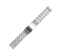 QSYJCCXD Para omega stap stap metal watchband nuevo Seamaster Diver 300m Push Slider Hebilla 316L Banda de reloj de acero inoxidable de acero inoxidable de 20 mm