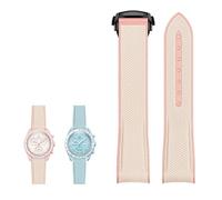 QSYJCCXD Para Omega X Swatch Joint Moonswatch Celestial Sports Watch Store Strap Curved End Watches Band New Rubber Silicone Bands