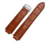 QSYJCCXD para Pulseras Color de Calidad Genuina Bandas de Cuero de Cuero Despliualización de reemplazo de Hebillas Correa de Cuero Brazalete Femenino