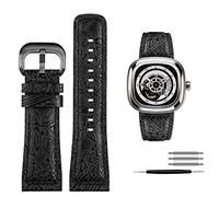 QSYJCCXD Para siete viernes Q2/03/M2/M021/T2 Genuine Leather Watch Band Vintage Stylediesel Watch Men Cow Wide Strap 28m Pulseras de pulsera