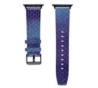 QSYJCCXD Piel de serpiente real hecha a mano para una banda 45 mm 41 mm 38 mm 420 mm 42 mm 44 mm Pulsera para 7/6/5/4/3/2/1 Bandas de vigilancia de la serie