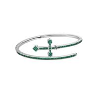 QSYJCCXD Pulsera de diseño y diseño de color de oro de 14k, brazalete de musgo