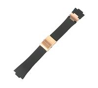 QSYJCCXD Pulsera de la banda para vigilancia Silicone Band para Ulysse-Nardin Marine Wating Watchstap Sports 25 * 12 mm Watches Sport