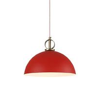 QSYJCCXD Red Moderno Colgante de Color lámparas industriales Metal semicirculares Colgantes luz de Comedor Ajustable Sala de Estar Dormitorio Isla de la Isla de Cocina anhelo para (5 40 * 26 cm)