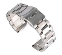 QSYJCCXD Reloj Strap 18/20/22/24 mm Sark Link Solid Band Strap Store de reemplazo de acero inoxidable Pulsera de vigilancia ajustable Pulsera