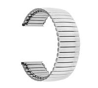 QSYJCCXD Reloj Straps elástica de la banda de reloj de acero inoxidable 16 mm 18 mm 20 mm 22 mm de 24 mm Banda de reloj de reemplazo Strap brazalete Silver