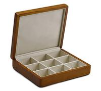 QSYJCCXD Soporte de la exhibición de la Caja de exhibición de joyería de Madera sólida con Soporte de Caja de joyería de Microfibra para Caja de joyería