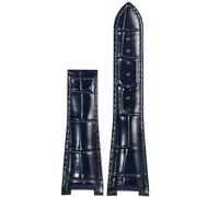 QSYJCCXD Sustituto de reloj de cuero de hebilla plegable Sustituto Omega Constellation Series Men interfaz cóncavo Banda de cuero con 25 mm