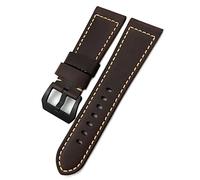 QSYJCCXD Vaca marrón de calidad de 26 mm para correa de bronce Panerai PAM00968 00671 Accesorios de pulsera de hombres hechos a mano