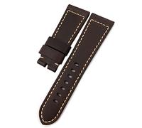 QSYJCCXD Vaca marrón de calidad de 26 mm para correa de bronce Panerai PAM00968 00671 Accesorios de pulsera de hombres hechos a mano