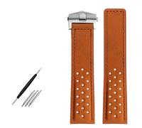 QSYJCCXD Watchband 22 mm Pulsera de Cuero Genuino Corcha Muque de Pulsera MUBLADA Banda Banda BURDLE Bands Nubuck Bands Accesorios DE PRIMERACIÓN