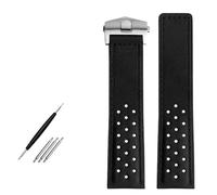 QSYJCCXD Watchband 22 mm Pulsera de cuero genuino Corcha Muque de pulsera MUBLADA BANDA BANDA BURDLE BANDS NUBUCK BANDS ACCESORIOS DE PRIMERACIÓN