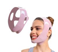 QSZHSL Reductor de Papada, Máscara Facial de Papada, Mascarilla Reafirmante Facial, Faja Facial Lifting, Máscara facial reutilizable en forma de V, Para reafirmar facial en forma de V