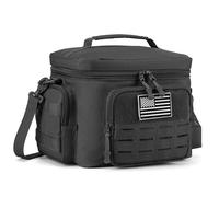 QT&QY Bolsa Térmica Táctica para Almuerzo de 13L para Hombres - Caja Térmica Militar Resistente, Impermeable y Aislante para Adultos - Ideal para Oficina, Camping, Picnic con Sistema MOLLE