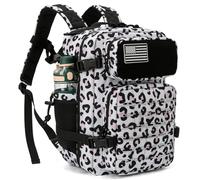 QT&QY Mochila táctica militar de 25L para hombres, con corte láser Molle, mochila de supervivencia pequeña, bolsa de gimnasio, mochila con soporte para dos tazas y para uso diario