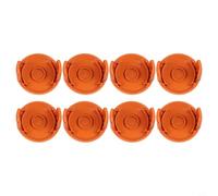 QT452 - Tapa de cubierta de carrete para cortacésped Greenworks GGT600A1 y GGT350A - Plástico ABS, herramienta, reemplazo a presión, paquete de 2 u 8 unidades (10 x 10 (8 piezas)