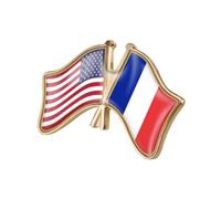 QTAOEIONG Broche de aleación con diseño de banderas de Estados Unidos, Estados Unidos, Estados Unidos y muchos otros países, 1.3x0.9inch/32x23mm, Metal, No es una piedra preciosa